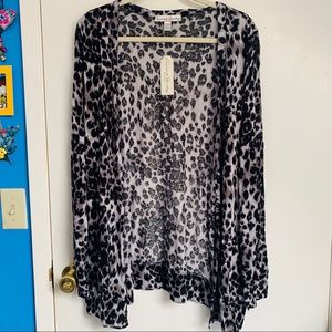Leopard Button Cardigan